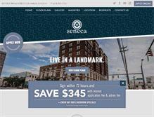Tablet Screenshot of livetheseneca.com